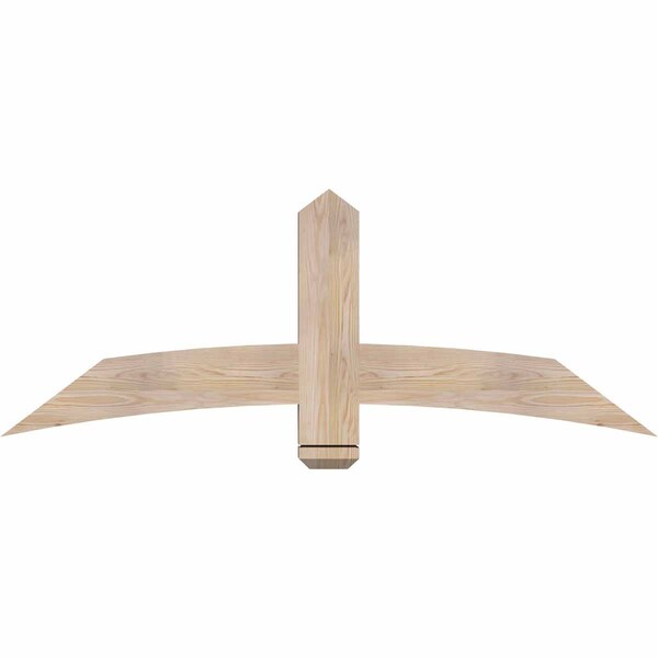 Ekena Millwork Bellingham Smooth Timber Gable Bracket, Douglas Fir, 60"W x 22"H x 3 1/2"D x 5 1/2"F, 9/12 Pitch GBW060X22X0406BEL00SDF - main